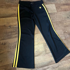 Women's Arizona Jean Company Black & Yellow Track Pants L
